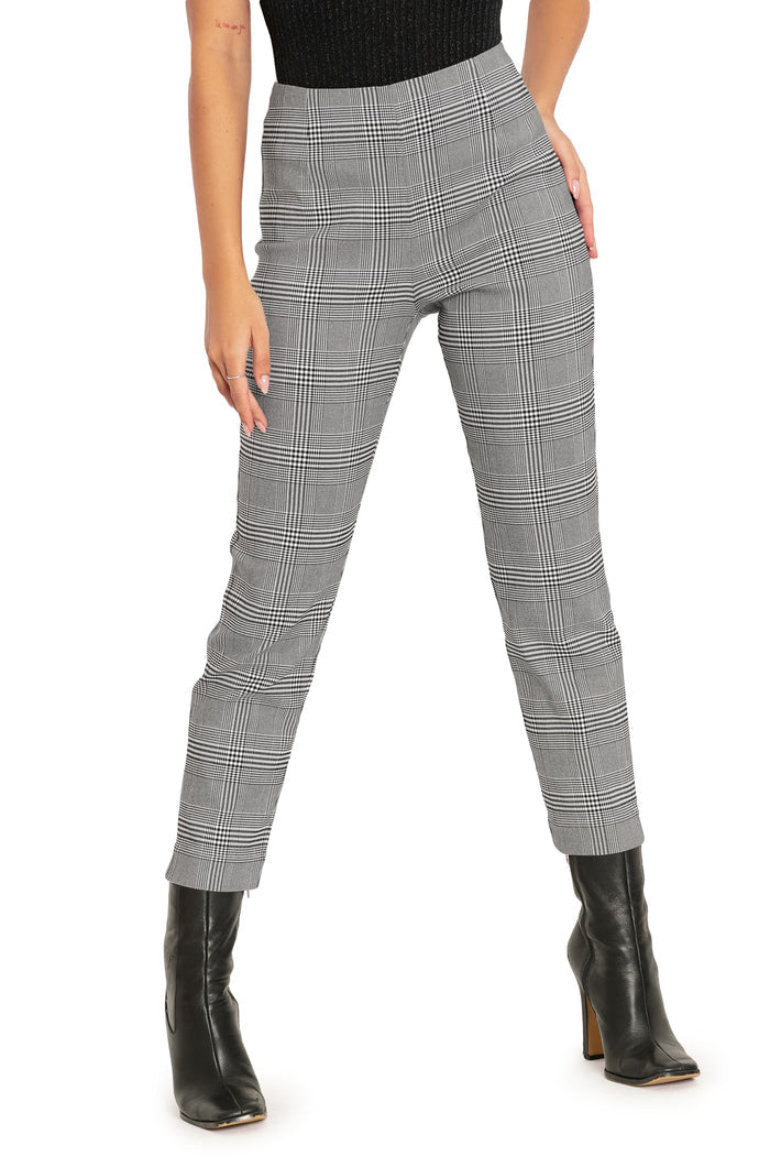 BlackMilk Clothing - Plaid Mono Cigarette Pants