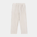 Pleated Woven Mens Pants (Cream)