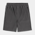 Pleated Woven Mens Shorts (Grey)