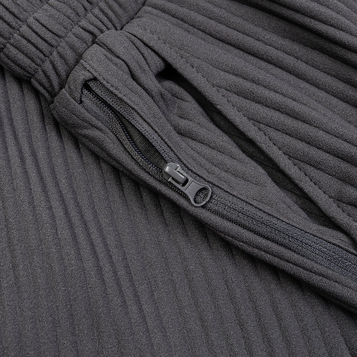 Pleated Woven Pant Mens Pants (Grey)