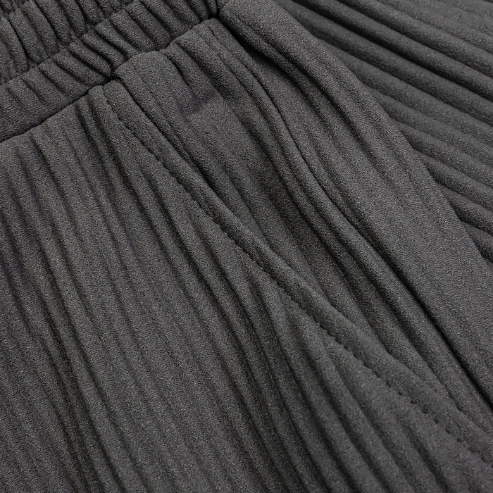 Pleated Woven Pant Mens Pants (Grey)