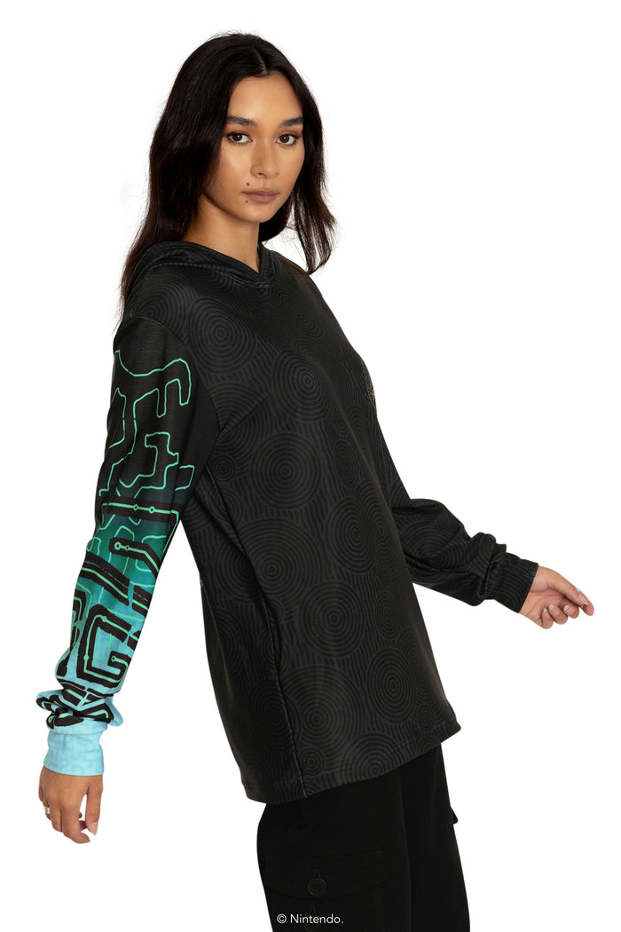 BlackMilk Clothing x Nintendo The Legend Of Zelda - The Legend Of Zelda Power Of The Zonai Hoodie Sweater - The Legend of Zelda Merchandise - Collaboration apparel - Licenced.
