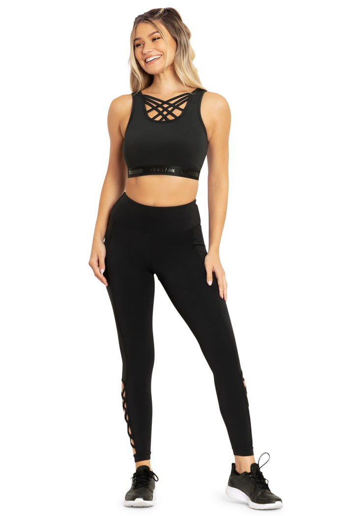 BlackMilk Clothing - Power Up Banded Criss Cross  Crop