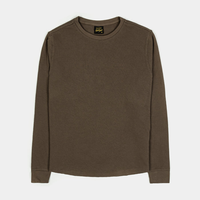 Premium Thermal Mens Long Sleeve Shirt (Taupe)