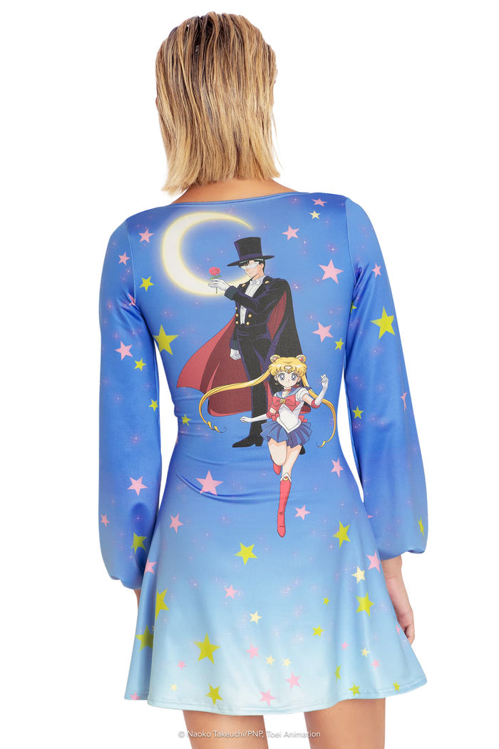 BlackMilk Clothing x Pretty Guardian Sailor Moon - Princess Serenity And Prince Endymion Bell Dress - Sailor Moon Merchandise - Collaboration apparel - Licenced.