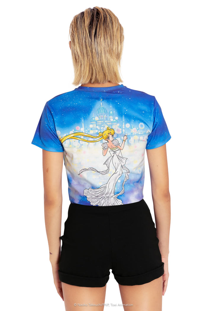 BlackMilk Clothing x Pretty Guardian Sailor Moon - Princess Serenity Tie Front Tee - Sailor Moon Merchandise - Collaboration apparel - Licenced.
