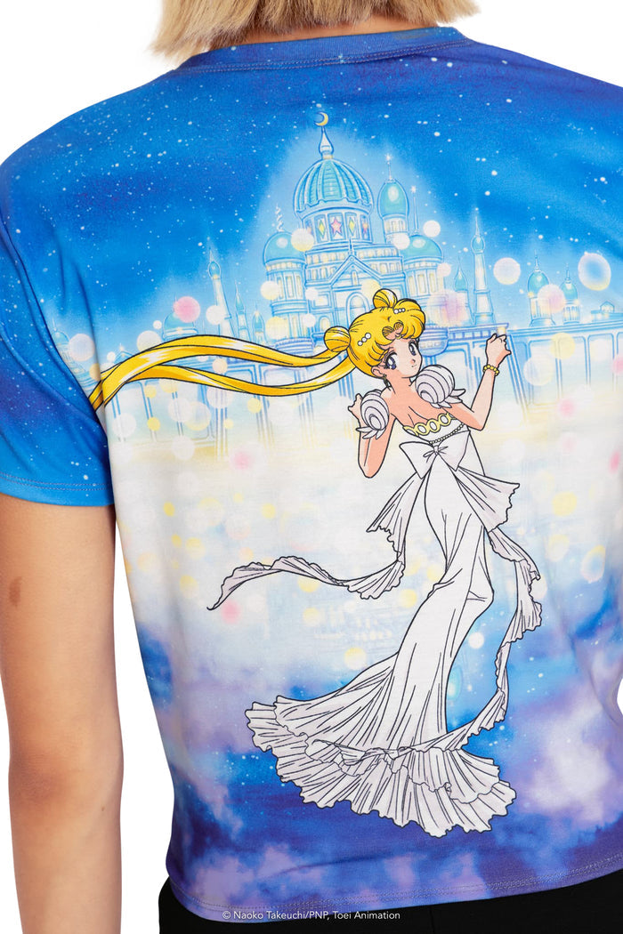 BlackMilk Clothing x Pretty Guardian Sailor Moon - Princess Serenity Tie Front Tee - Sailor Moon Merchandise - Collaboration apparel - Licenced.