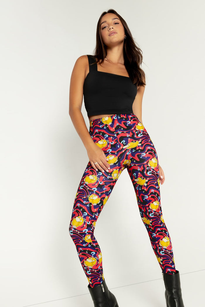 Psyduck Confusion High Waisted Matte Finish Leggings