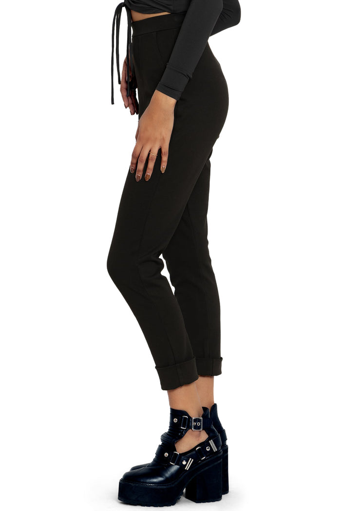 BlackMilk Clothing - Push It Ponte Cuffed Pants