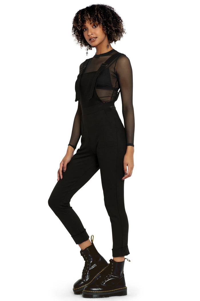 BlackMilk Clothing - Push It Ponte Overalls