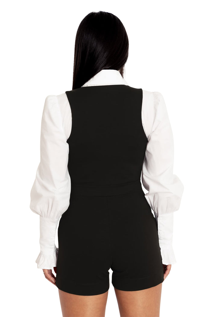 Push It Ponte Plunge Playsuit