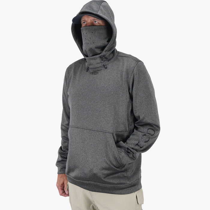 Charcoal Heather $Model is 6'2" 190lbs Size L$
