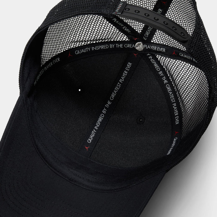 Rise Structured Trucker Mens Hat (Black/White)