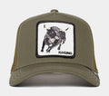 Road Rage Trucker Mens Hat (Olive)