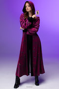 Robe of Eyes Hooded Maxi Jacket
