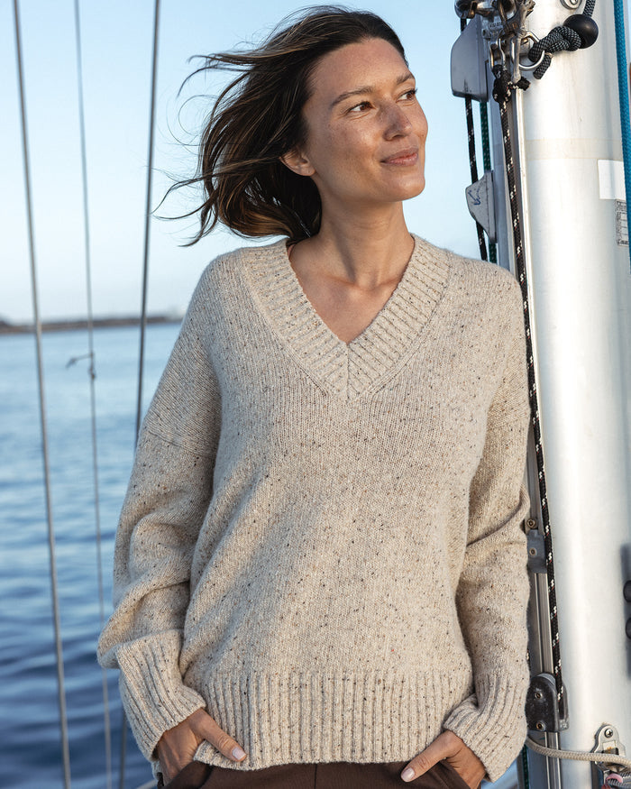Roma Donegal V-Neck Sweater