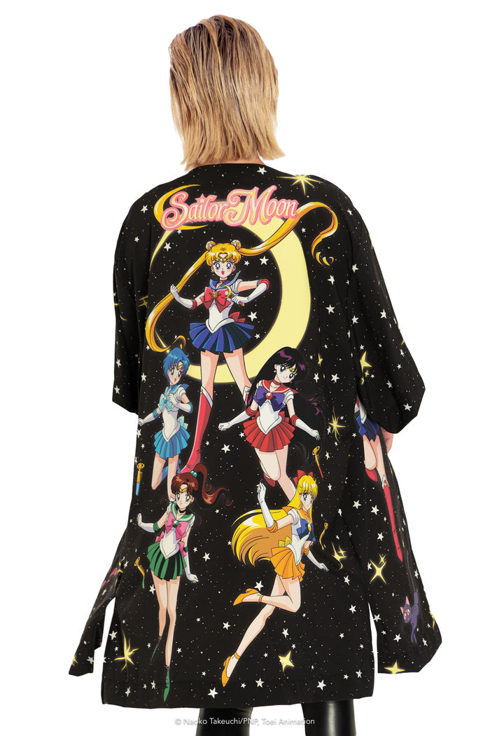 BlackMilk Clothing x Pretty Guardian Sailor Moon - Pretty Guardian Sailor Moon Sailor Guardians And Tuxedo Mask Robe - Sailor Moon Merchandise - Collaboration apparel - Licenced.