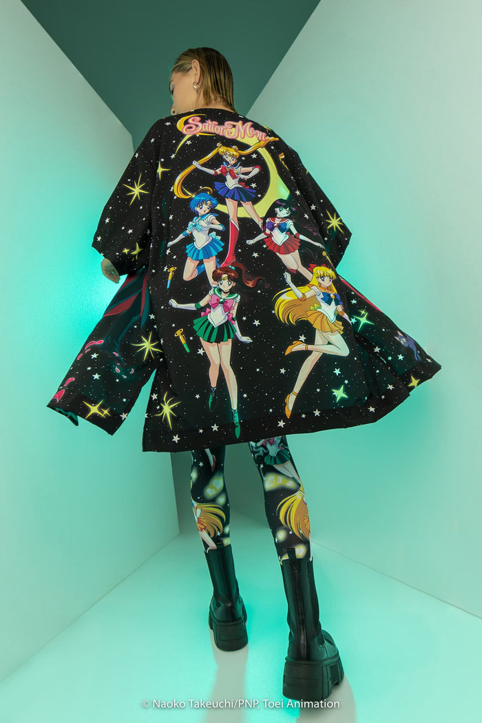 BlackMilk Clothing x Pretty Guardian Sailor Moon - Pretty Guardian Sailor Moon Sailor Guardians And Tuxedo Mask Robe - Sailor Moon Merchandise - Collaboration apparel - Licenced.