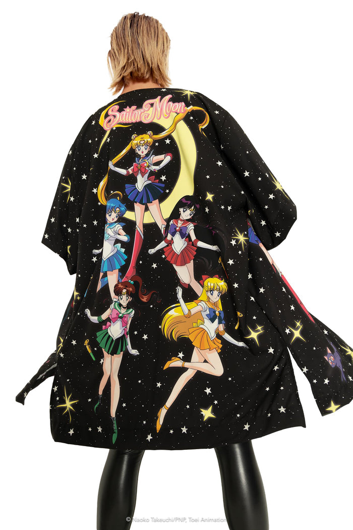 BlackMilk Clothing x Pretty Guardian Sailor Moon - Pretty Guardian Sailor Moon Sailor Guardians And Tuxedo Mask Robe - Sailor Moon Merchandise - Collaboration apparel - Licenced.