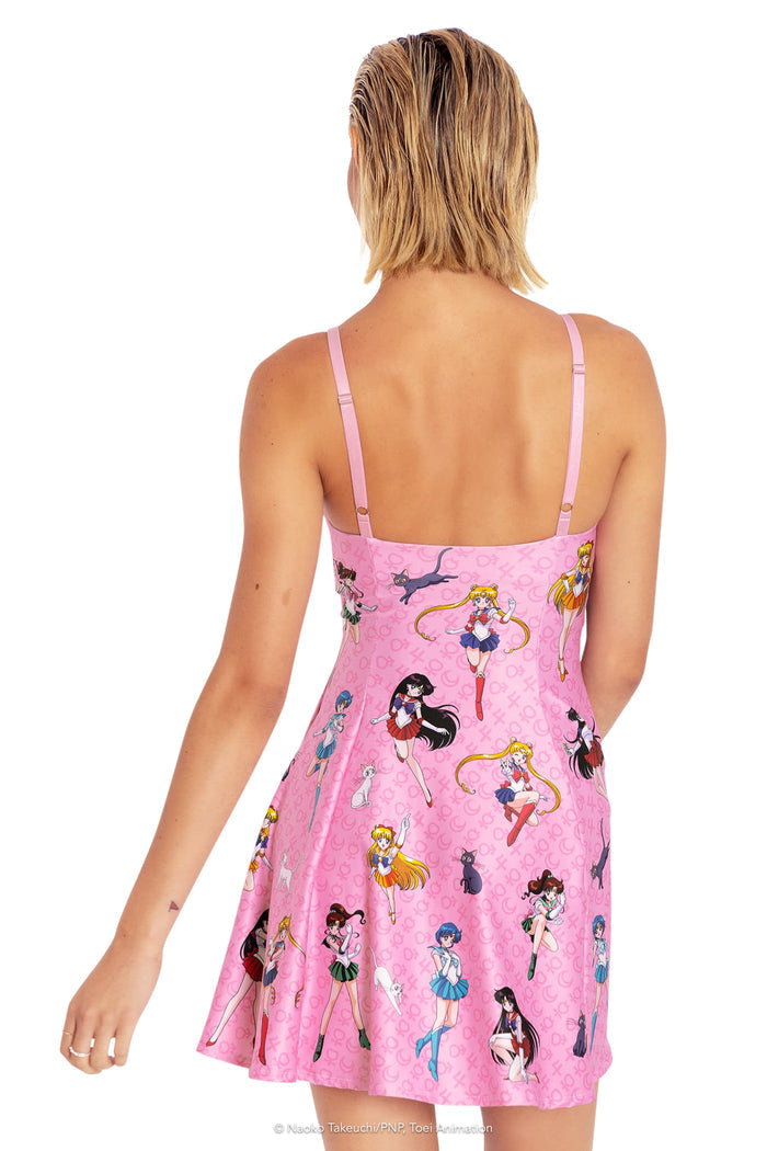 BlackMilk Clothing x Pretty Guardian Sailor Moon - Sailor Guardians Mini Strappy Dress - Sailor Moon Merchandise - Collaboration apparel - Licenced.