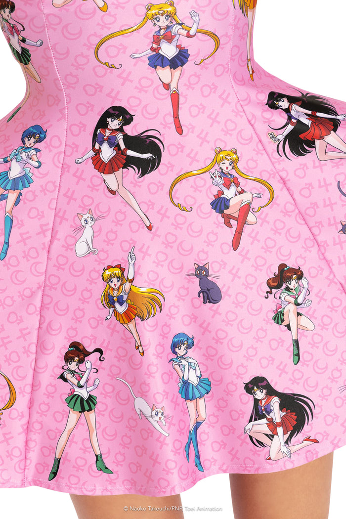 BlackMilk Clothing x Pretty Guardian Sailor Moon - Sailor Guardians Mini Strappy Dress - Sailor Moon Merchandise - Collaboration apparel - Licenced.