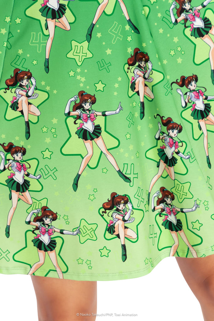 BlackMilk Clothing x Pretty Guardian Sailor Moon - Sailor Jupiter Longline Evil Tee Dress - Sailor Moon Merchandise - Collaboration apparel - Licenced.