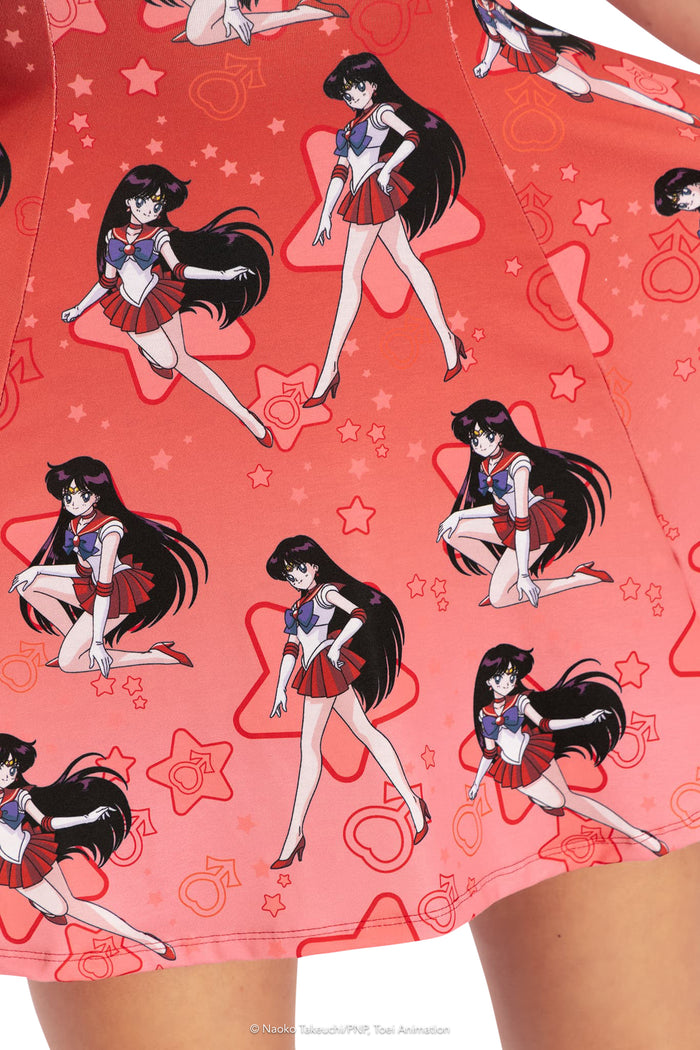 BlackMilk Clothing x Pretty Guardian Sailor Moon - Sailor Mars Evil Tee Dress - Sailor Moon Merchandise - Collaboration apparel - Licenced.