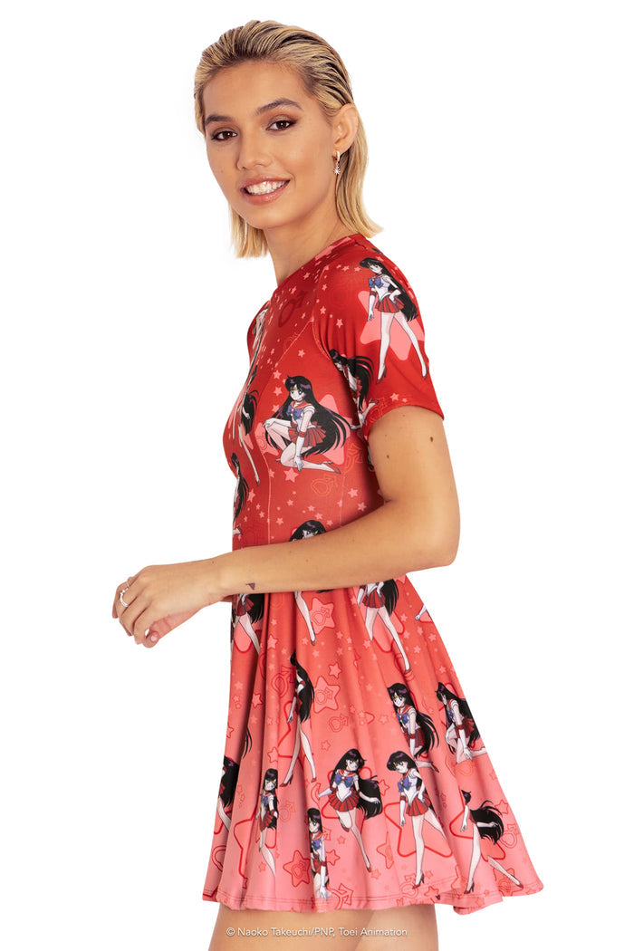 BlackMilk Clothing x Pretty Guardian Sailor Moon - Sailor Mars Evil Tee Dress - Sailor Moon Merchandise - Collaboration apparel - Licenced.