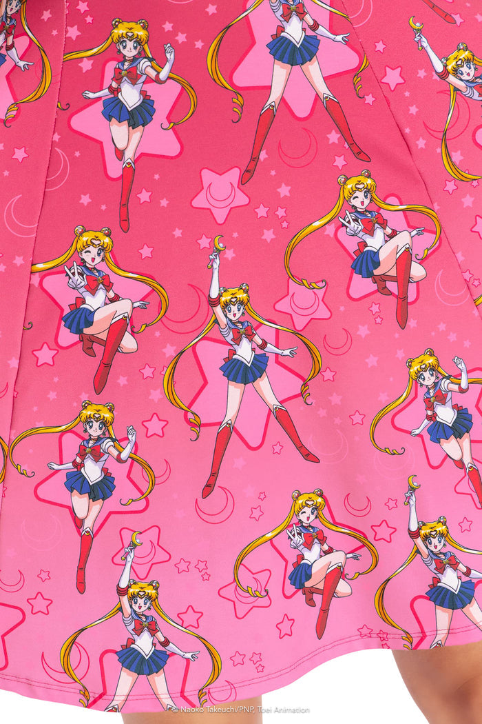 BlackMilk Clothing x Pretty Guardian Sailor Moon - Sailor Moon Longline Evil Tee Dress - Sailor Moon Merchandise - Collaboration apparel - Licenced.