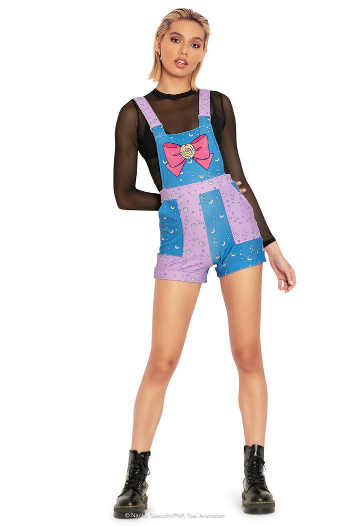 BlackMilk Clothing x Pretty Guardian Sailor Moon - Sailor Moon Pastel Short Overalls - Sailor Moon Merchandise - Collaboration apparel - Licenced.