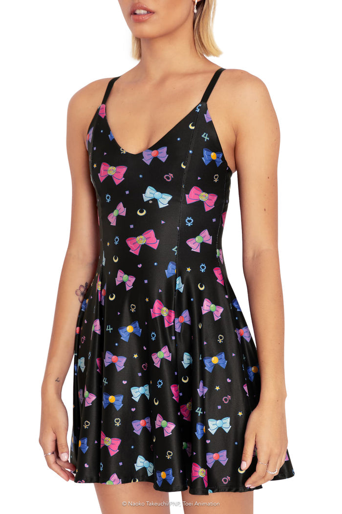 BlackMilk Clothing x Pretty Guardian Sailor Moon - Sailor Ribbons Mini Strappy Dress - Sailor Moon Merchandise - Collaboration apparel - Licenced.