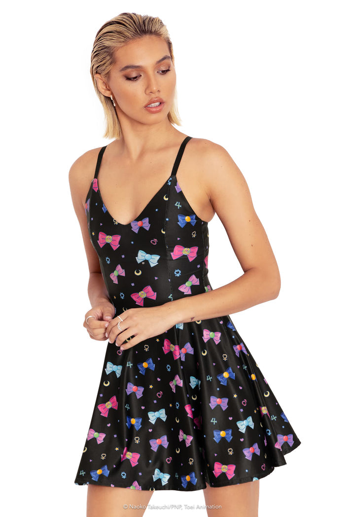 BlackMilk Clothing x Pretty Guardian Sailor Moon - Sailor Ribbons Mini Strappy Dress - Sailor Moon Merchandise - Collaboration apparel - Licenced.