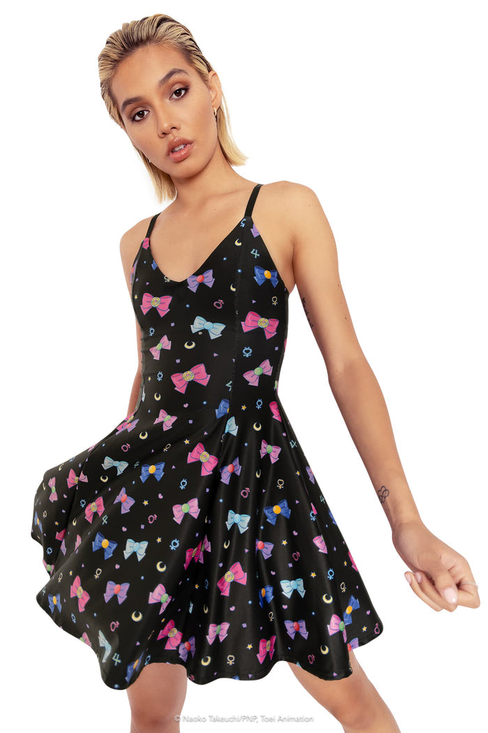 BlackMilk Clothing x Pretty Guardian Sailor Moon - Sailor Ribbons Mini Strappy Dress - Sailor Moon Merchandise - Collaboration apparel - Licenced.