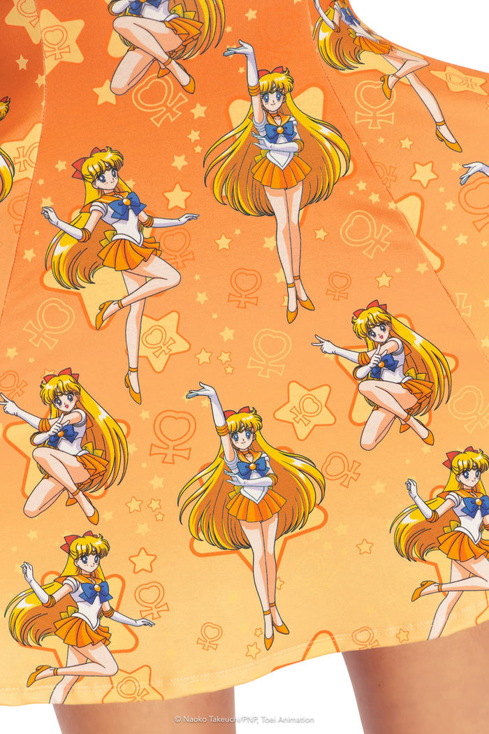 BlackMilk Clothing x Pretty Guardian Sailor Moon - Sailor Venus Evil Tee Dress - Sailor Moon Merchandise - Collaboration apparel - Licenced.