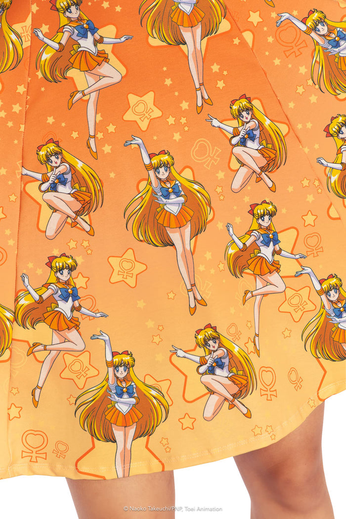 BlackMilk Clothing x Pretty Guardian Sailor Moon - Sailor Venus Longline Evil Tee Dress - Sailor Moon Merchandise - Collaboration apparel - Licenced.
