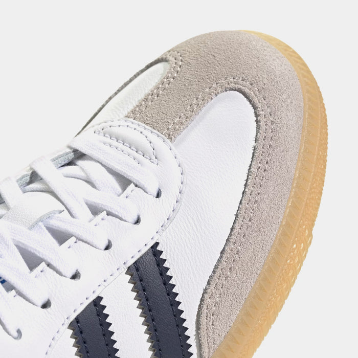 Samba OG Grade School Lifestyle Shoes (Cloud White/Collegiate Navy/Gum)