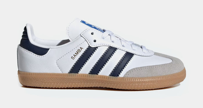 Samba OG Preschool Lifestyle Shoes (Cloud White/Night Indigo/Gum)