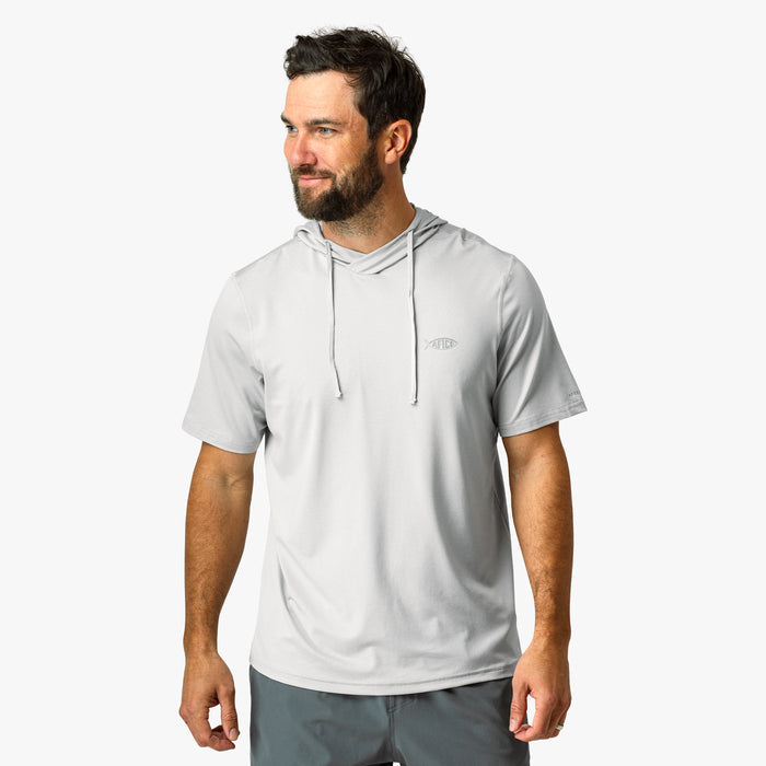 Oyster Gray Heather $Model is 6'0" 182lbs Size M$