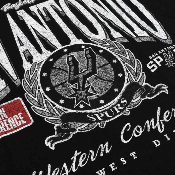 San Antonio Spurs Oversized Mens Short Sleeve Shirt (Black/White)