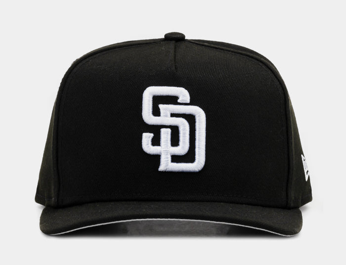 San Diego Padres 950AF Snapback Mens Hat (Black/White/Black)