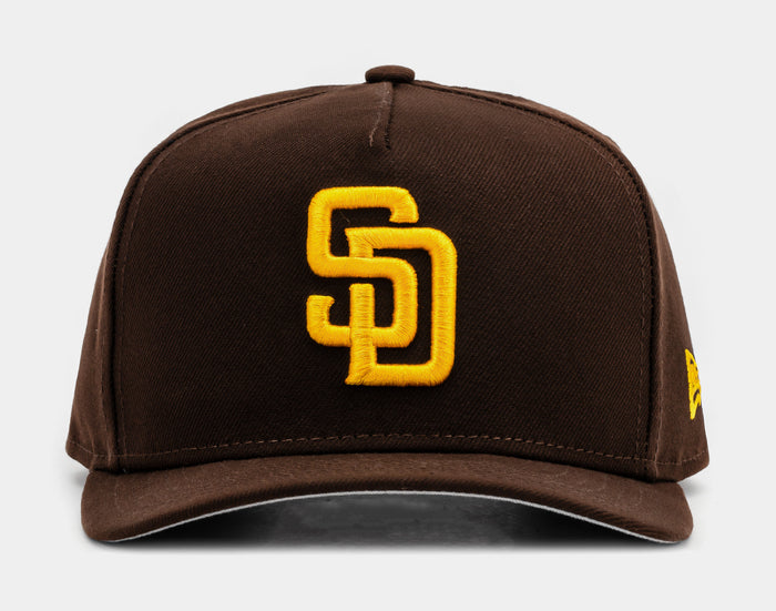 San Diego Padres Classic 950AF Snapback Mens Hat (Brown/Yellow)