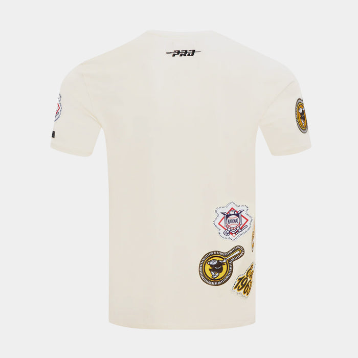 San Diego Padres DIY Pitch Mens Short Sleeve Shirt (White/Brown)