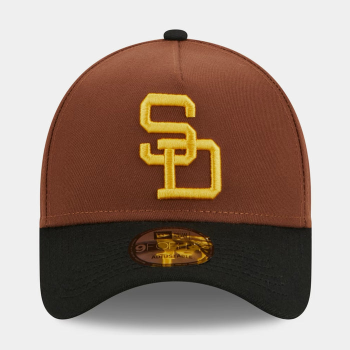 San Diego Padres Harvest 9Forty Mens Hat (Brown/Black)