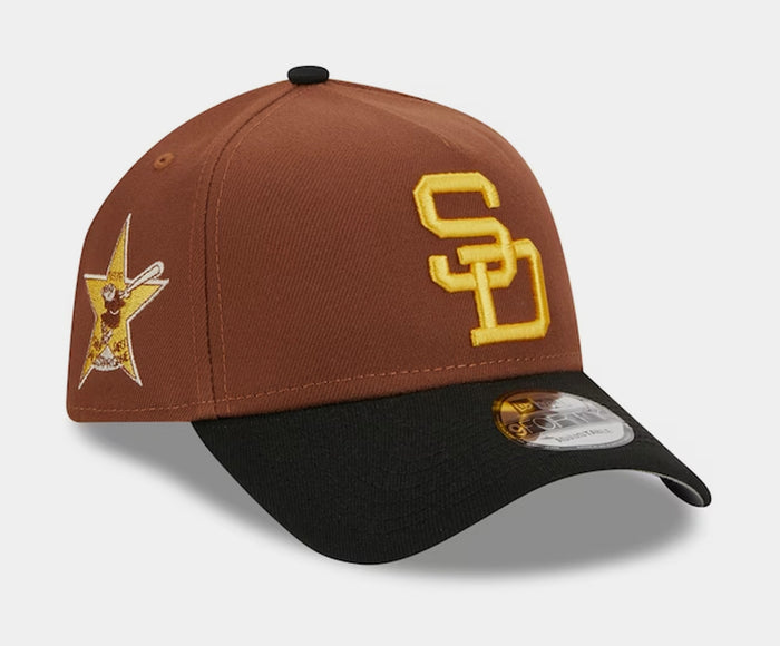 San Diego Padres Harvest 9Forty Mens Hat (Brown/Black)