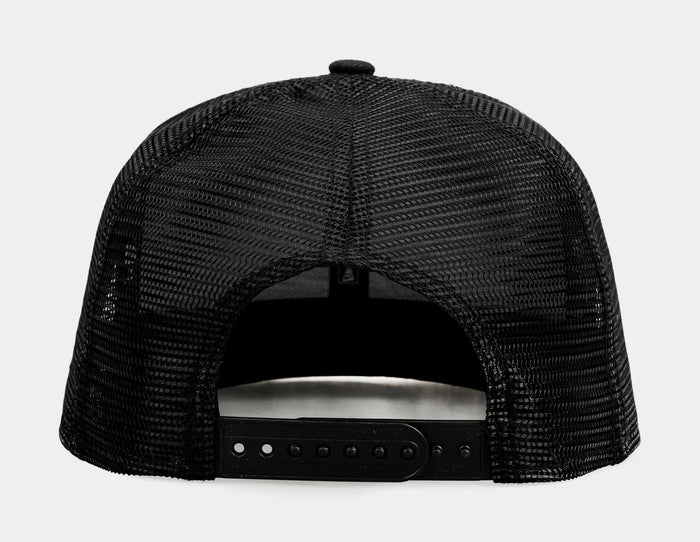 San Francisco 49ers Blackout 9Fifty Trucker Mens Hat (Black)