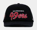 San Francisco 49ers Corduroy Snapback Mens Hat (Black/Red)
