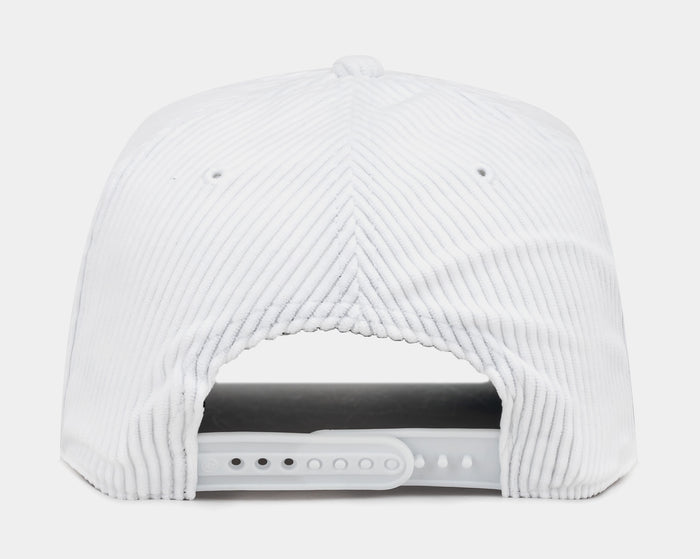 San Francisco 49ers Corduroy Snapback Mens Hat (White/Red)