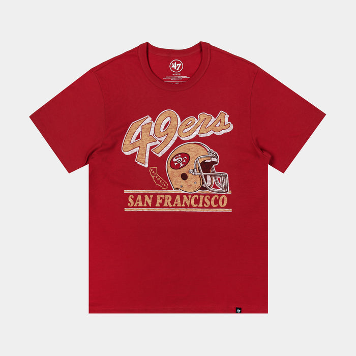 San Francisco 49ers Mens Short Sleeve Shirt (Red/Gold)