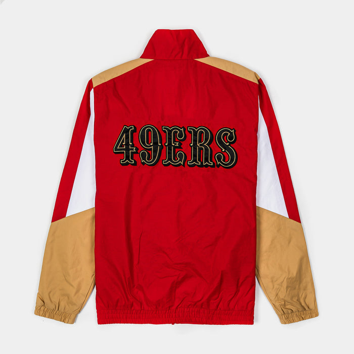 San Francisco 49ers Sprinter Light Weight Mens Jacket (Red/Gold)