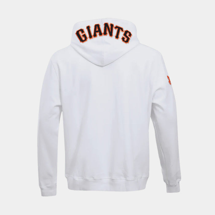 San Francisco Giants Chenille Mens Long Sleeve Shirt (White/Orange)